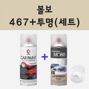 볼보 467 매직블루 주문 스프레이 카 페인트 + 모비스 투명마감용스프레이 200ml