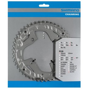 시마노 SHIMANO 리파츠 스파이크 부착 체인 링 44T 443222T용 실버 FCT4010 Y1PN98060