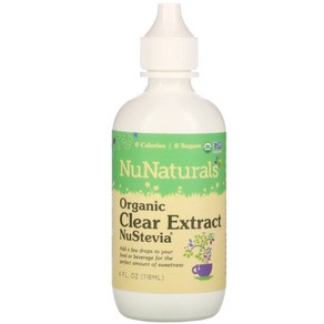 NuNatuals NuStevia Oganic Clea Extact 4 fl oz (118 ml), 1개