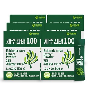 힐링 제주감태100 추출 건강 분말, 6개, 36g