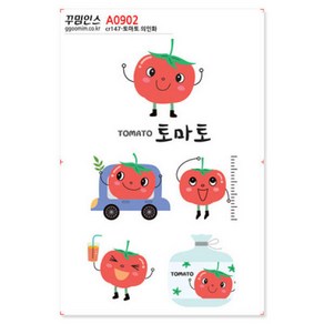 아트박스/꾸밈인스 A0902-꾸밈인스스티커_토마토의인화, 본품, 옵션선택:본품