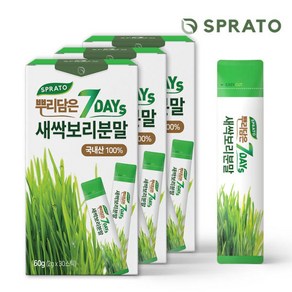 스프라토 뿌리담은 7days 새싹보리 분말, 3개, 60g