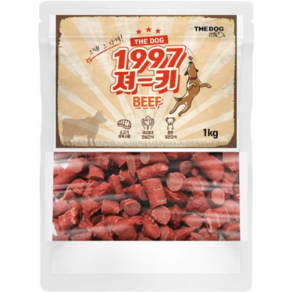 더독 1997 져키 강아지 간식, 비프맛, 1kg, 3개