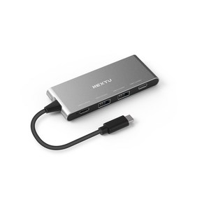 넥스트유 USB-C 3.2 Gen2 10G USB-A/C 4포트 무전원 허브