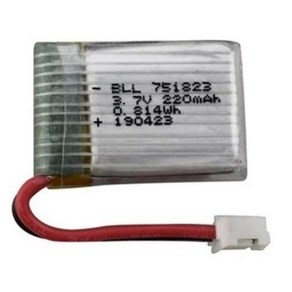 RC 드론 쿼드콥터용 Lipo 배터리 HS210 H36 E010 NH010 T36 751823 3.7V 예비 부품 3.7V 220mAh 1-10PCs