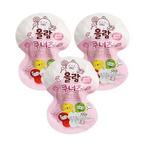 몰랑 쿠너츠 아이알파캔디C 플리퍼즈 오뚝이 장난감 피규어, 10g, 3개