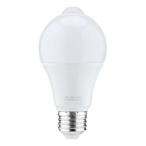 12W 모션 센서 전구 실내 / 실외 운동 활성화 보안 LED 전구 1000LM E26 / B22 3500K의 따뜻한 화이트, 보여진 바와 같이, 하나, 1개