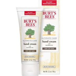 But's Bees 버츠비 얼티메이트 케어 핸드 크림+바오밥 오일 올 데이 모이스처라이제이션 건성용, 90g, 1개