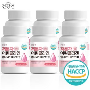 건강앤 300달톤 99% 저분자 피쉬 어린콜라겐 펩타이드 비오틴 식약청인증 HACCP