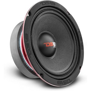 DS18 PRO-X6.4BM 라우드스피커 - 6.5인치 미드레인지 레드 알루미늄 알 500W 최대 250W RMS 4옴 자동차 또는 트럭 스테레오 사운드 시스템용 프리미엄, Sealed Back_8-Ohms  6.5-Inche