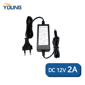 국산 DC12V2A 어댑터 CCTV카메라용 아답터, 1개