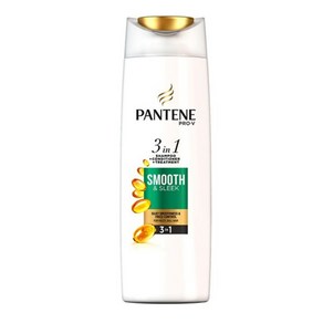 Pantene 팬틴 프로V 스무스 앤 슬릭 3in1 샴푸 컨디셔너 트리트먼트 450ml, 1개