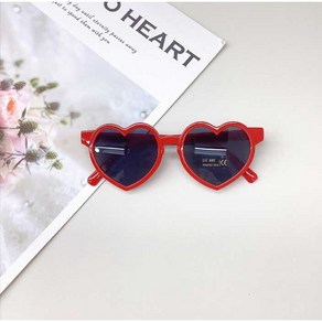 콩지키즈 유아동 1+1하트선글라스(+1랜덤) 여아 남아 유아 아동 봄 여름 하트 패션 선글라스 UV400 자외선차단 kc인증
