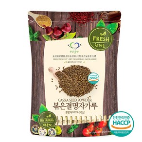 푸른들판 국내산 볶은 결명자 분말 가루 차 HACCP 인증, 500g, 1개