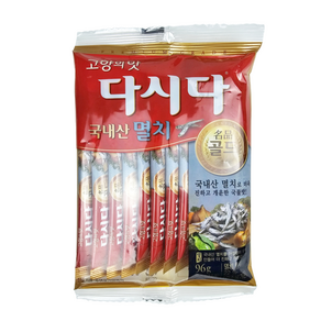 멸치다시다 스틱 조미료 다시다 멸치육수 육수팩 미원 찌개용, 12개, 8g