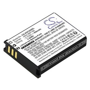 CS 교체 배터리 KOAMTAC KDC-250 KDC-300 KDC-BAT180 950mAh 3.52Wh 번들 세트, 01 Black, 1개입