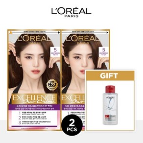 엑셀랑스 듀오크림 염모제 1+1+본드리페어 트리트먼트 100ml, 4NB(3호 흑갈색)/7G(6.3호 밝은갈색 황금빛), 상세설명 참조