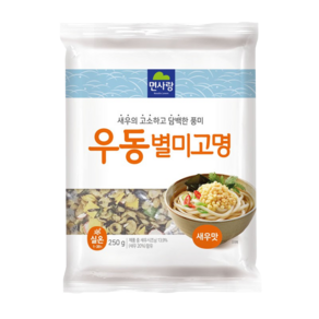 면사랑 건더기스프 우동별미고명 250g 새우맛 야채맛