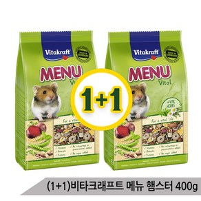 (1+1)비타크래프트 메뉴 프리미엄 햄스터사료 400g