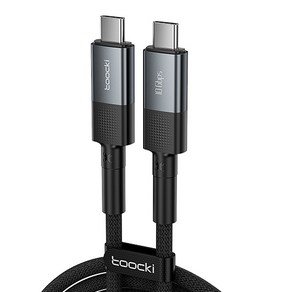 Toocki 투키 Gen2 10Gbps USB3.2 C TO C 60W 초고속 충전케이블, 1m, 그레이, 4개