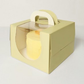 [대량할인] 아임팩킹 네이키드 원형 케이크 박스 2호_슈크림(170mm(h)), 슈크림 2호 170mm(받침대 별도), 50개