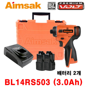 아임삭 BL14RS503 충전 토르크 드라이버 14.4V 3.0AH 배터리 2개 풀세트