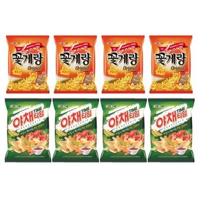 크라운 꽃게랑 70g x 4p + 야채타임 70g x 4p