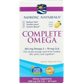 Ndic Natuals 오메가 컴플리트 레몬, 2개, 60정