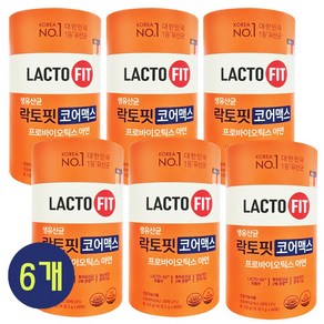 나에게 꼭 맞는 프로바이오틱스 락토핏 LACTOFIT 종근당건강 락토핏 생 유산균 코어맥스, 6세트, 60정