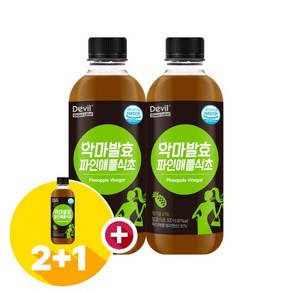 [2+1] 악마발효 파인애플 식초, 500ml, 3개