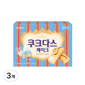 쿠크다스 케이크, 77g, 3개