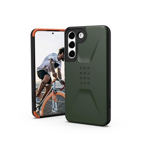 URBAN ARMOR GEAR UAG 삼성 갤럭시 S22 전용 케이스 그린 올리브 슬릭 초박형 충격 흡수 민간인 보호 커버 [6.1인치 스크린], URBAN ARMOR GEAR UAG 삼성 갤럭시 S2, 1개