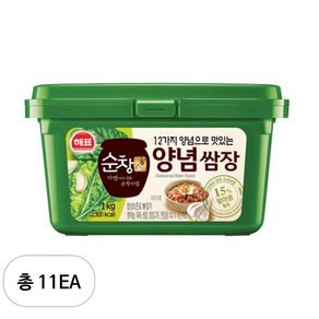 정백 해표 순창궁 발아콩 12가지 양념쌈장, 1kg, 11개