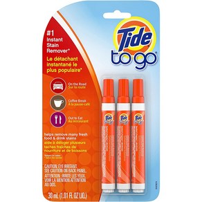 [미국직배송]타이드 휴대용 얼룩 제거 펜 Tide To Go Stain Remove Pen, 10ml, 3개