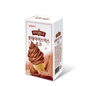 [BOX] 스노블 롯데 아이스믹스 초코 1L x 10ea [Lotte Snoble Icemix Choco]