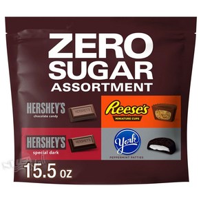 허쉬 리세스 요크 제로 슈가 초콜릿 캔디 대용량 439g HERSHEY'S REESE'S YORK ZERO SUGAR, 1개