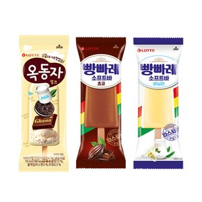 옥동자 X10 + 빵빠레 소프트바 초코 X10 + 빵빠레 소프트바 바닐라 X10, 30개, 2.2L