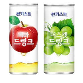 썬키스트 사과 드링크 240ml 15캔+ 머스캣 드링크 240ml 15캔, 1세트