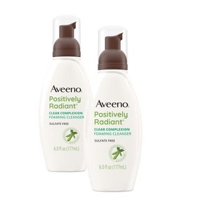 Aveeno 아비노 클리어 컴플렉션 포밍 페이셜 클렌저 177ml 2팩, 2개