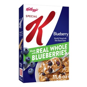 Special K Beakfast Ceeal 11 Vitamins and Minea 스페셜 K 아침 시리얼 11가지 비타민과 미네랄 진짜 블루베리로 만든 블루베리 1, 1개, 328g