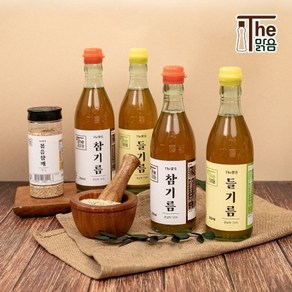 The맑음 저온압착 참기름 들기름 350ml, 1개