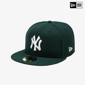 [국내매장판] 뉴에라 스냅백 MLB 뉴욕 양키스 베이직 사이즈캡 다크 그린 14925 힙합 패션 모자