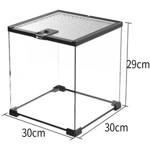 DJ 테라리움장 30*30*30cm BT-08 (파충류테라리움 절지류 앵무새육추기 거북이어항), 1개