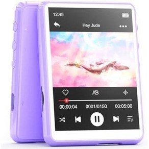 MECHEN 64GB MP3 플레이어 Bluetooth 5.3 2.4인치 풀 터치 스크린, 하늘색