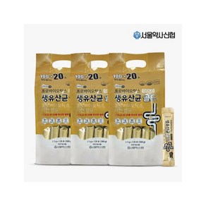 서울약사신협 프로바이오틱스 생유산균 골드 2.5g 120포 (리필팩), 300g, 3개