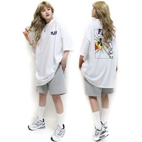 현이네 ] 남여공용 프레쉬 박스 반팔 / 6XL / 오버사이즈 / 2컬러