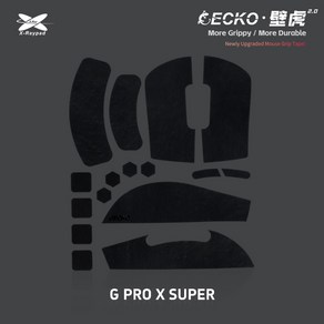 엑스레이패드 PORON 마우스 그립 테이프 GECKO V2 논슬립패치 지슈라 데스에더 V3 po DIY, Geckos V2 GPX /GPX2(블랙V2)