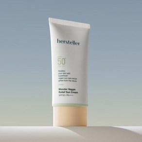 [비건뷰티/본사직영] 허스텔러 원더 베지 릴리프 선크림 SPF50+ PA++++ 50ml, 1개