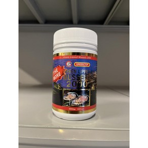 뉴질랜드 그린탑 GREENTOP 초록잎홍합 2000mg 캡슐, 1개, 100정