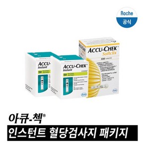 [아큐첵 공식] 인스턴트 검사지100매+채혈침100T, 1개